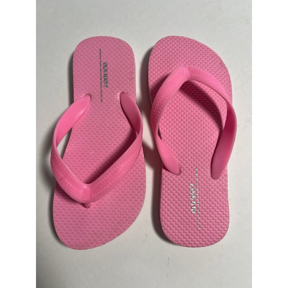 New‎ Old Navy pink flip flops size kids 1/2